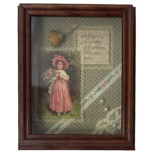 Friendship Shadowbox Picture Framed Wall Art Picture